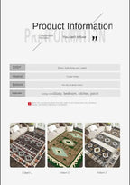 Tapis Bohème / Oriental Velours Cristal Antislip et Lavable – Référence : 652483