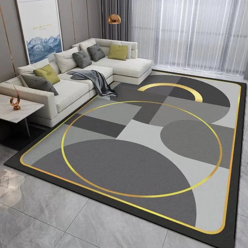 Tapis Géométrique Doux et Antidérapant – Référence : 418762