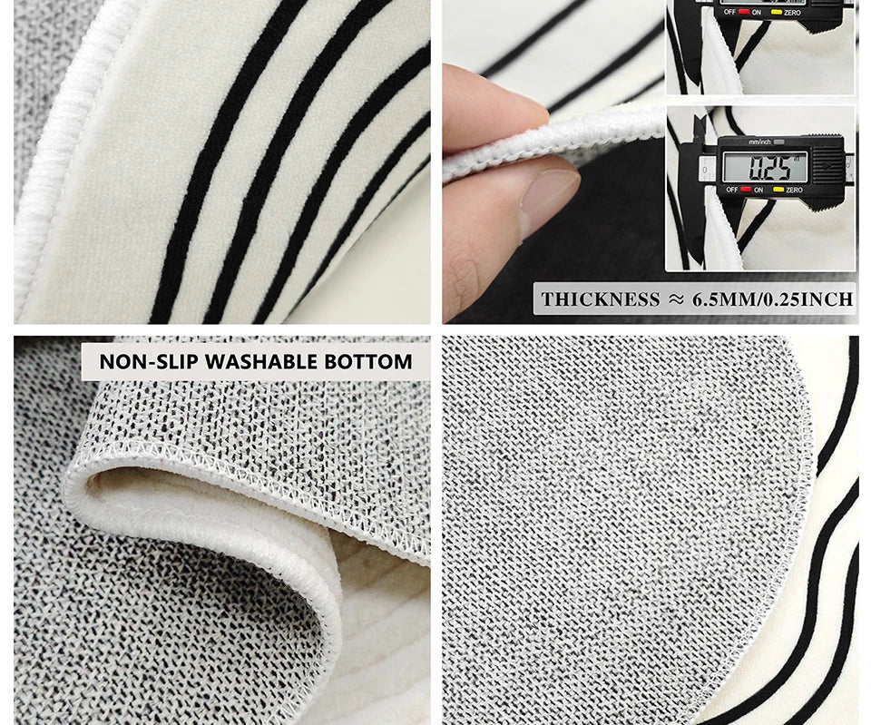 Tapis Floral Doux et Lavable en Machine – Référence : 527381