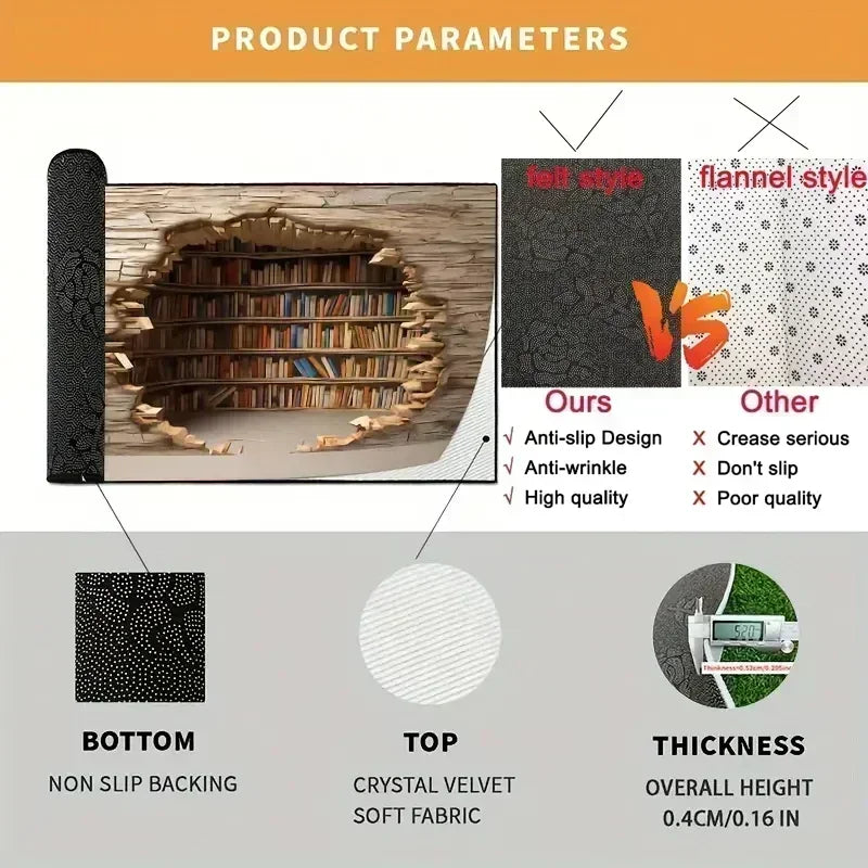 Tapis Géométrique Moderne en Polyester – Référence : 123456