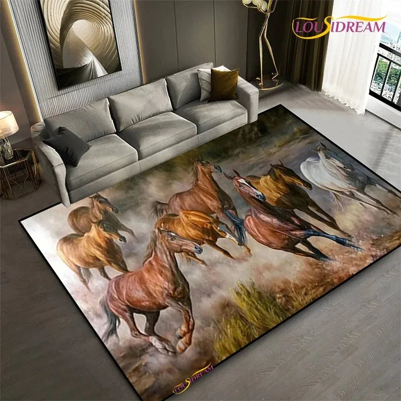Tapis Horse / Hermes – Référence: 104693 Rectangulaire