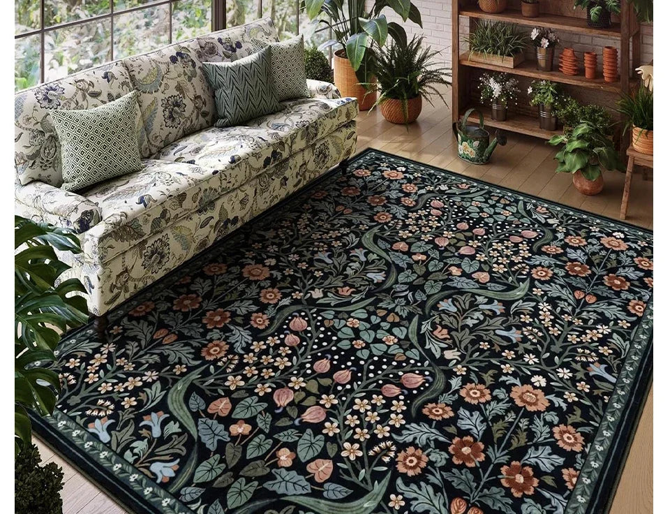 Tapis Floral Bohémien Coloré et Doux – Référence : 587134