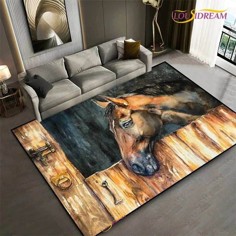 Tapis Horse / Hermes Moderne Ethnique – Référence: 104693