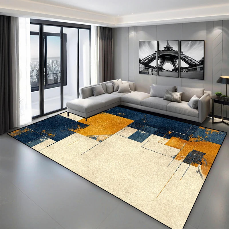 Tapis Géométrique Moderne et Antidérapant – Référence : 237845