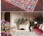 Tapis Floral Doux et Lavable en Machine – Référence : 738495
