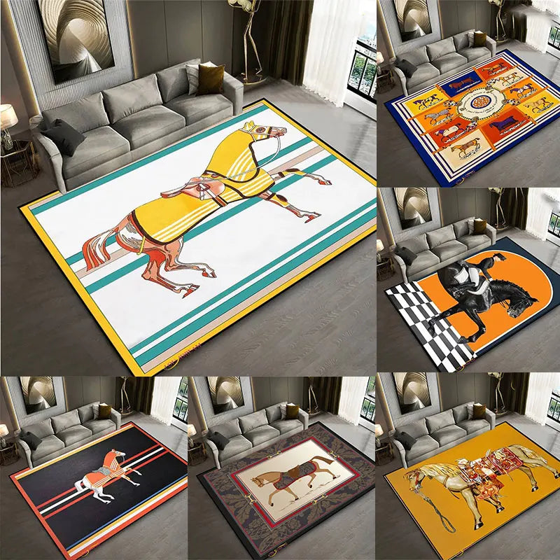 Tapis Horse / Hermes Cadre Ethnique – Référence: 104693