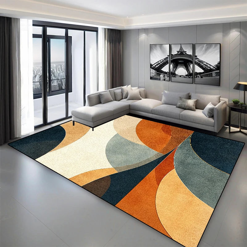 Tapis Géométrique Moderne et Antidérapant – Référence : 237845