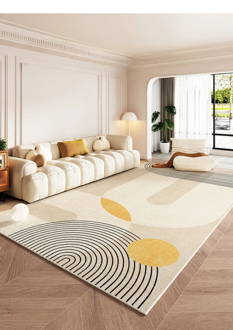 Tapis Géométrique Élégant et Minimaliste – Référence : 874321