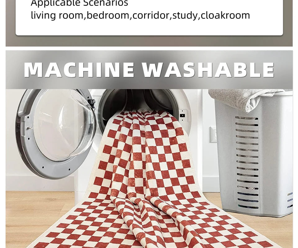Tapis Floral Doux et Lavable en Machine – Référence : 738495