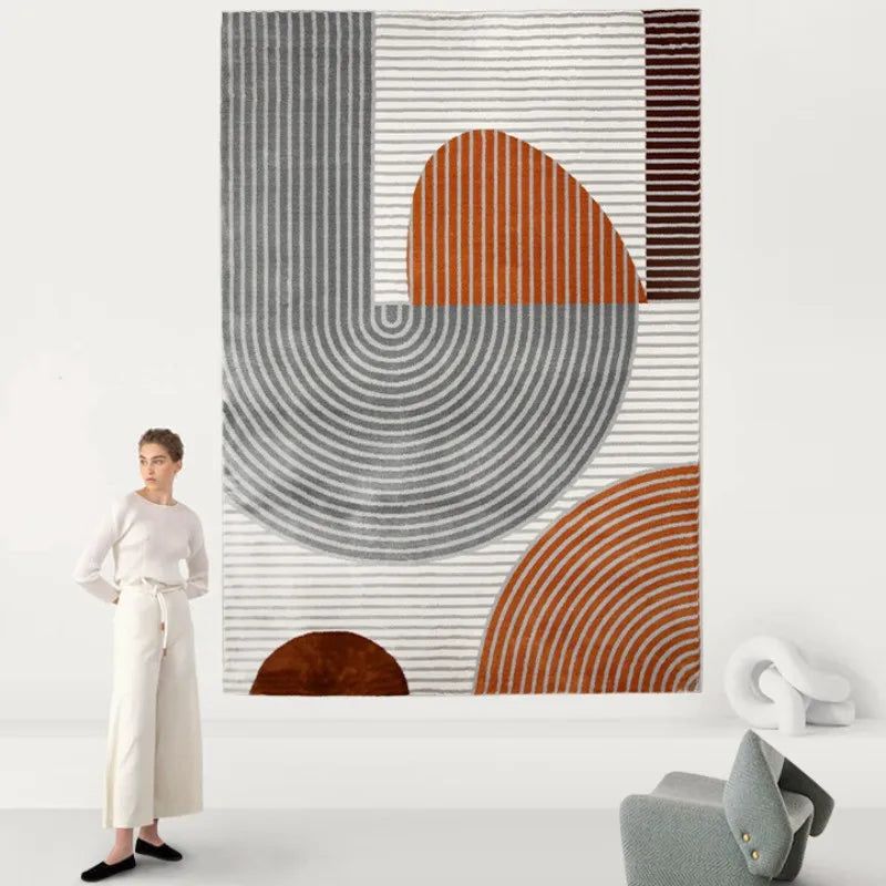 Tapis Géométrique Modern et Lavable – Référence : 482937