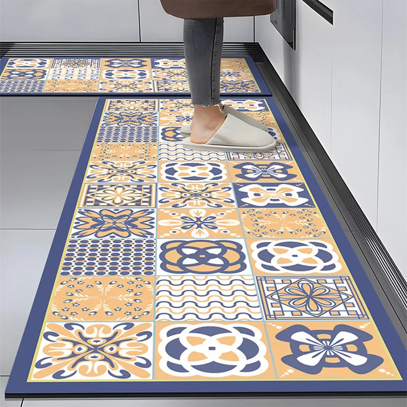 Tapis Cuisine - Référence: 836912 Rétro Américain Lavable