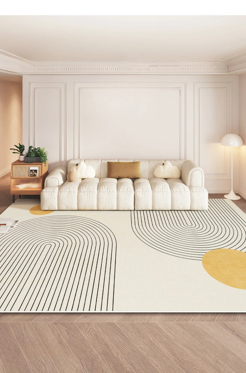 Tapis Géométrique Élégant et Minimaliste – Référence : 874321