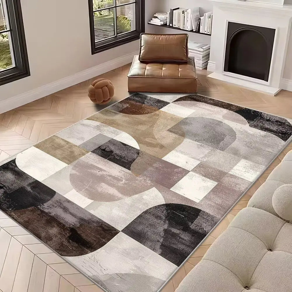Tapis Géométrique Moderne Antidérapant et Pratique – Référence : 625841