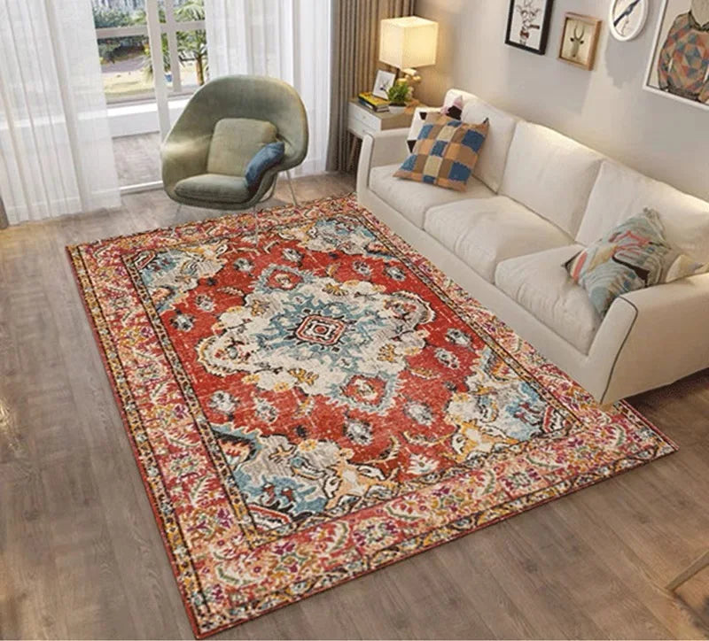 Tapis Bohème / Oriental Résistant à la Saleté et Doux – Référence : 456732