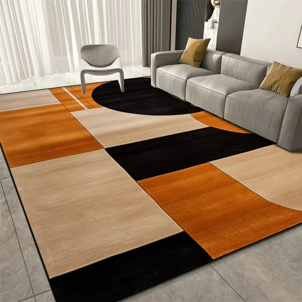 Tapis Géométrique Luxueux et doux pour salon – Référence : 734582