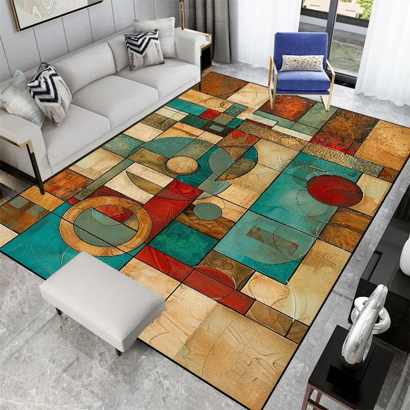 Tapis Géométrique Nordic Doux et Antidérapant – Référence : 482639