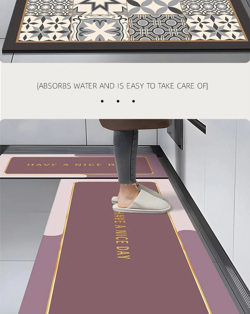 Tapis Cuisine - Référence: 836912 Rétro Américain Lavable