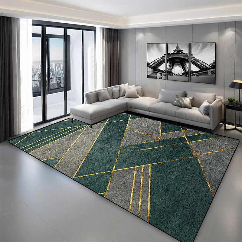 Tapis Géométrique Moderne et Antidérapant – Référence : 237845