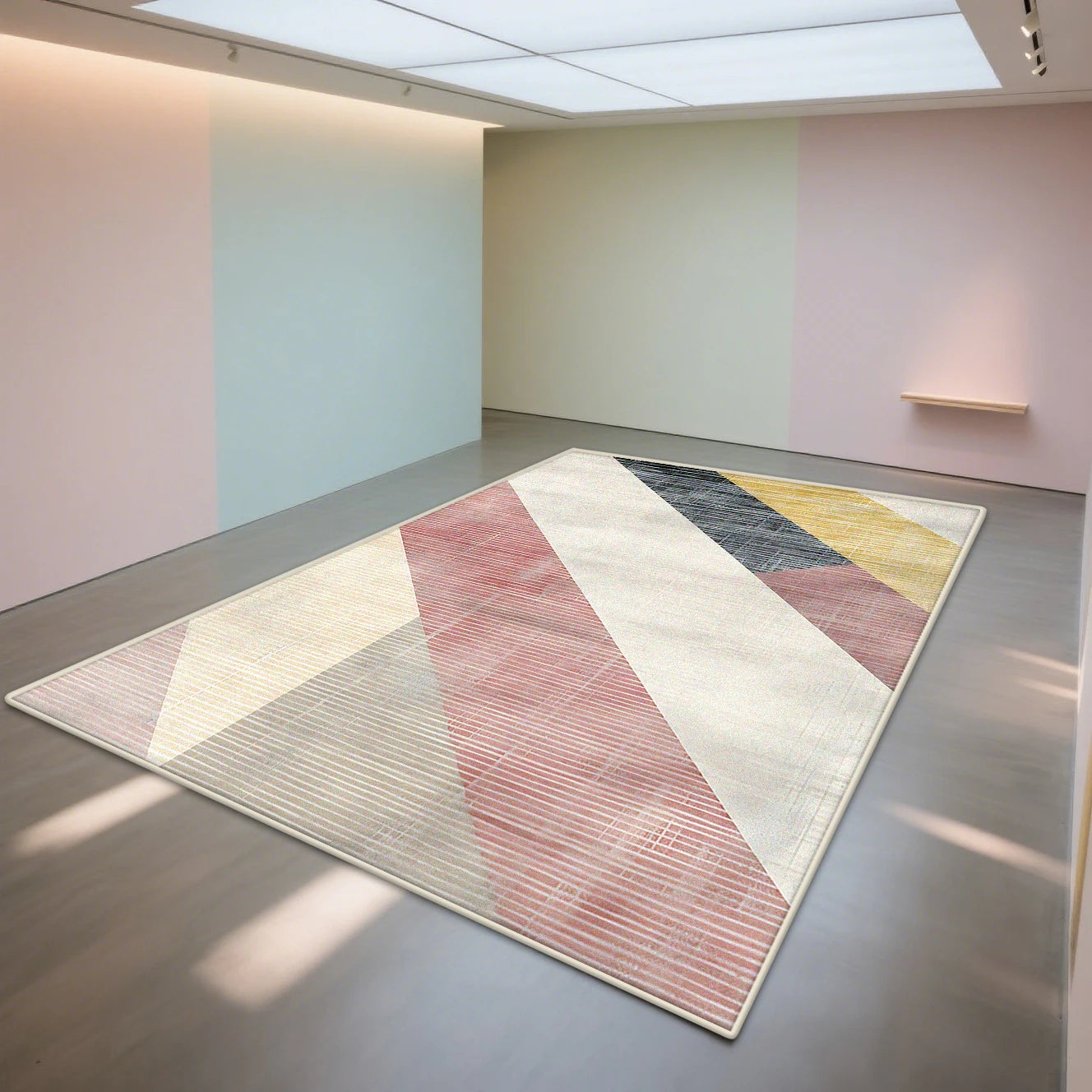 Tapis Géométrique Moderne et Antidérapant – Référence : 532847