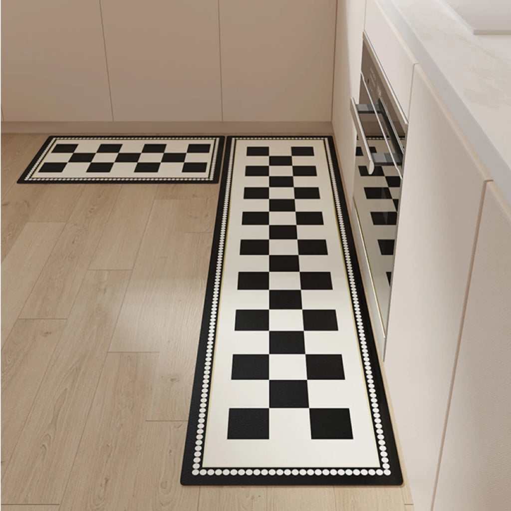 Tapis Cuisine PVC Fleurs Antidérapant – Référence: 104693