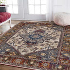 Tapis Bohème / Oriental Velours Antidérappant et Lavable – Référence : 582461