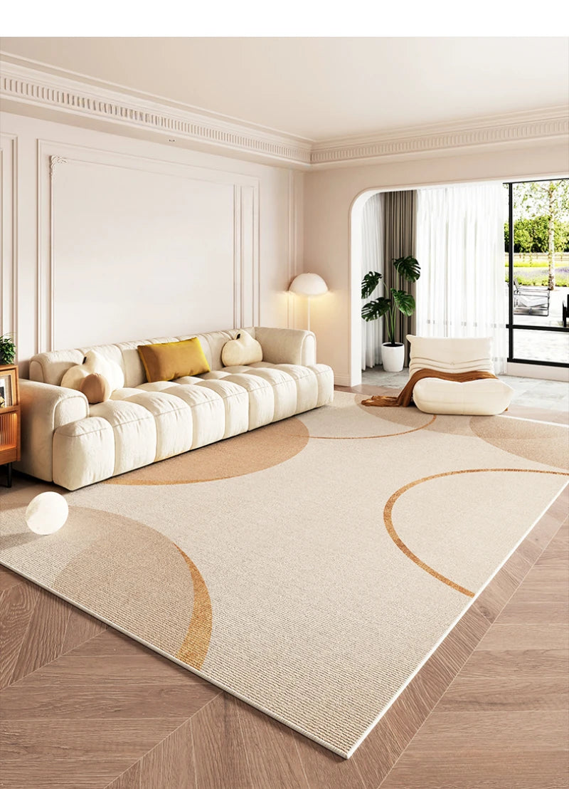 Tapis Géométrique Minimaliste et Lavable – Référence : 542378