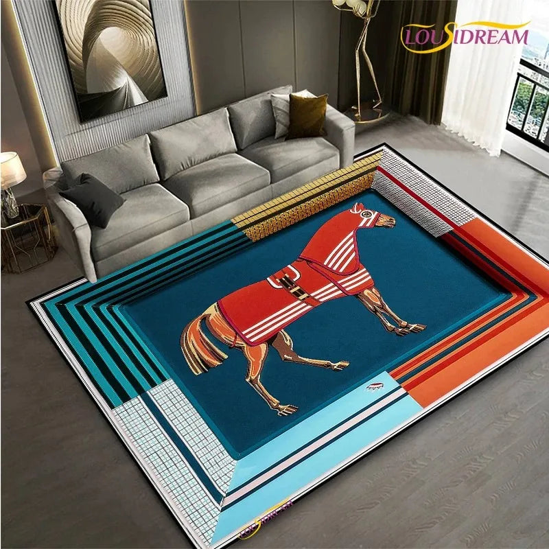 Tapis Horse / Hermes Moderne Design – Référence: 104693