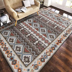 Tapis Bohème / Oriental Antidérapant et Résistant aux Taches – Référence : 582731