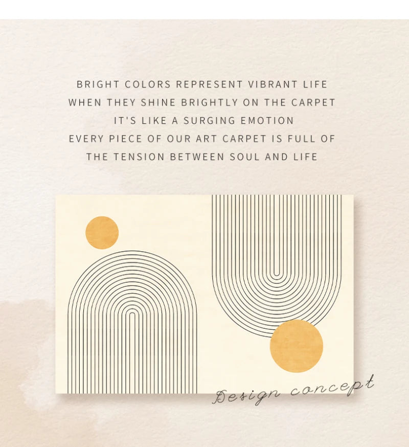 Tapis Géométrique Élégant et Minimaliste – Référence : 732468