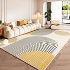 Tapis Géométrique Minimaliste et Lavable – Référence : 567489