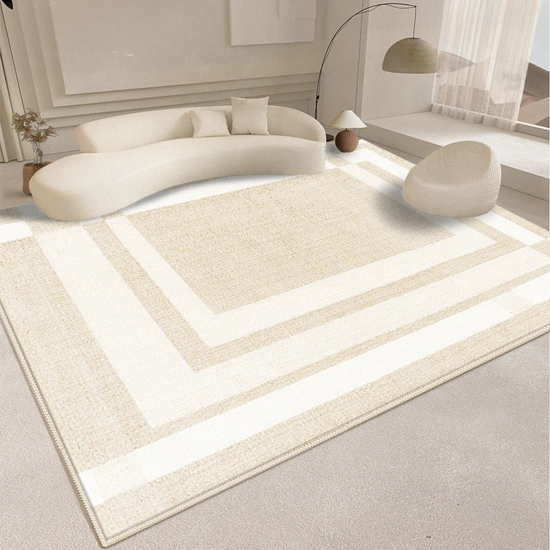 Tapis Géométrique Moderne et Abstrait pour Salon – Référence : 482316