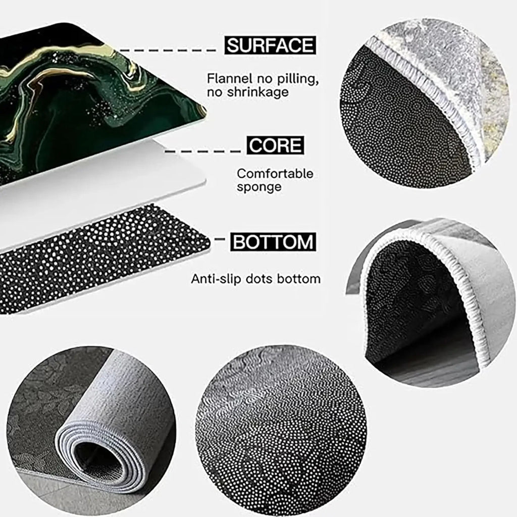 Tapis Bohème / Oriental Ultra-mince et résistant aux taches – Référence : 583721