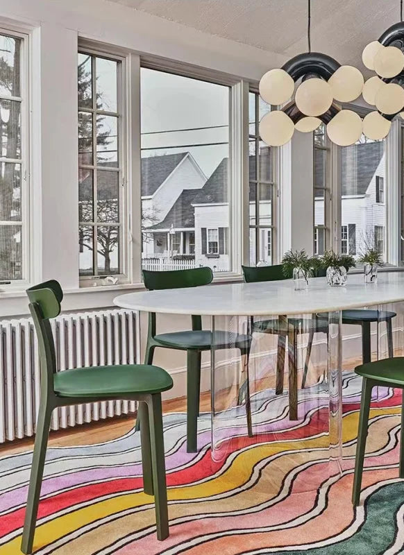 Tapis Géométrique Coloré et Douillet – Référence : 478256