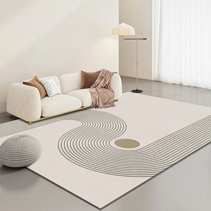 Tapis Géométrique Velours Cristal Anti-Dérapant – Référence : 482316