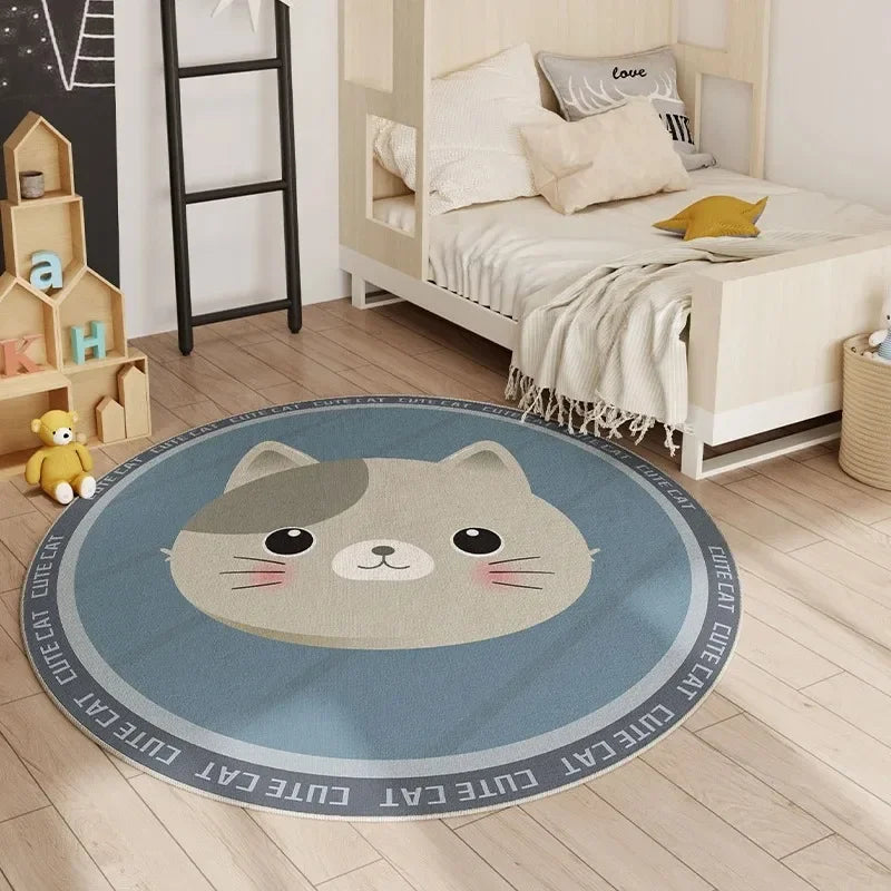 Tapis Rond Enfant Ludique Antidérapant – Référence : 654321