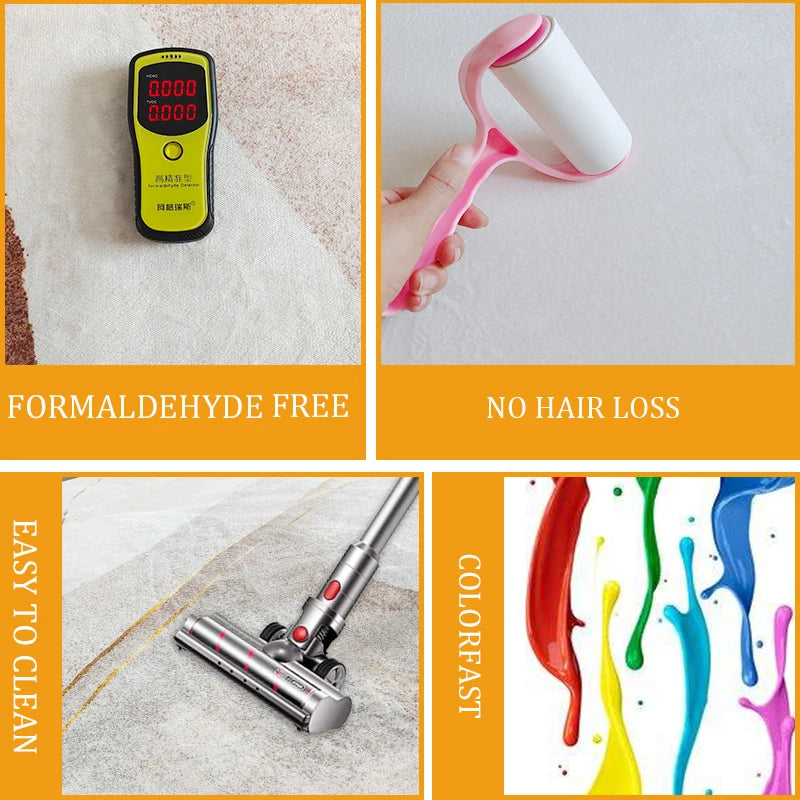 Tapis Géométrique Moderne Antidérapant et Lavable – Référence : 345672