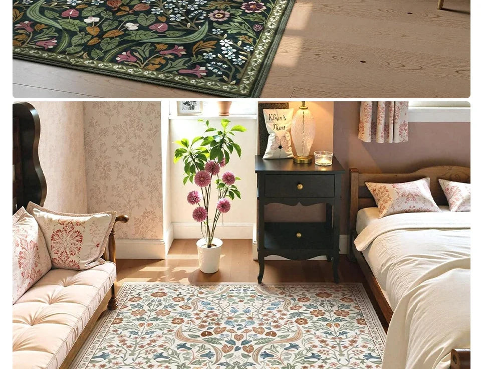 Tapis Floral Coloré et Doux – Référence : 823564