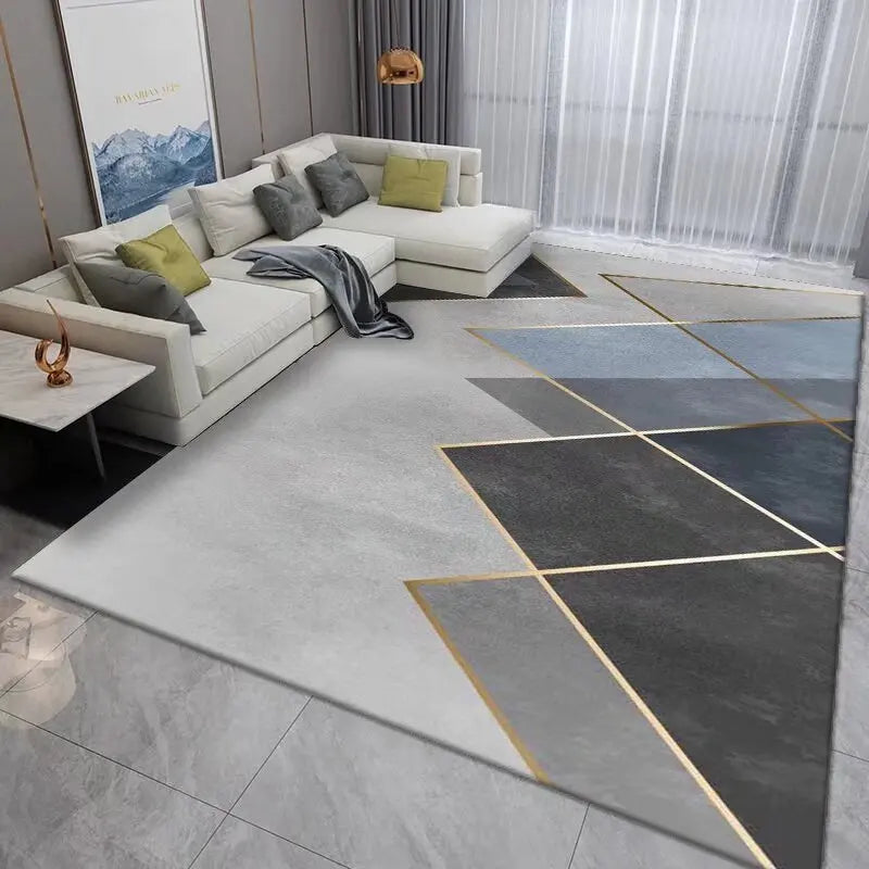 Tapis Géométrique Doux et Antidérapant – Référence : 418762