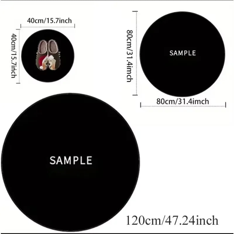 Tapis Rond Enfant Ludique Antidérapant - Référence : 123456