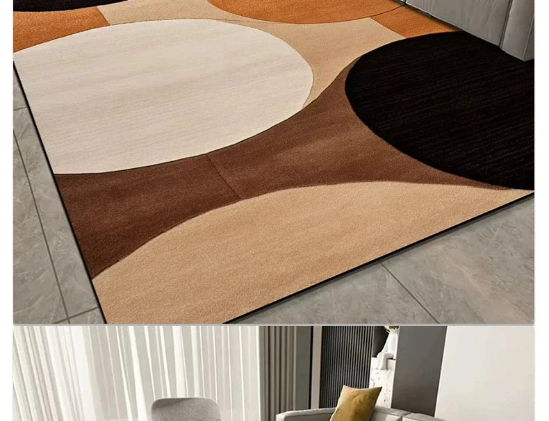 Tapis Géométrique Doux et Antidérapant – Référence : 457921
