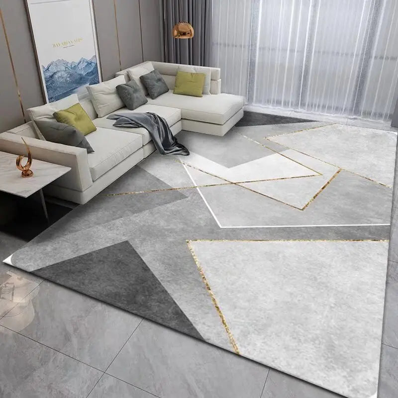 Tapis Géométrique Doux et Antidérapant – Référence : 418762