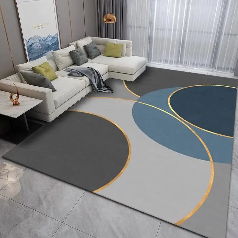 Tapis Géométrique Doux et Antidérapant – Référence : 418762