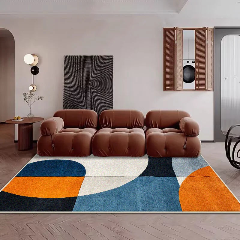 Tapis Géométrique Antidérapant pour Salon – Référence : 582734