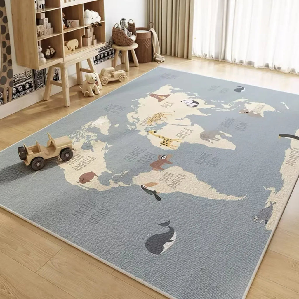 Tapis pour Enfant Cartoon Sous-Marin et Spatial – Référence : 647192