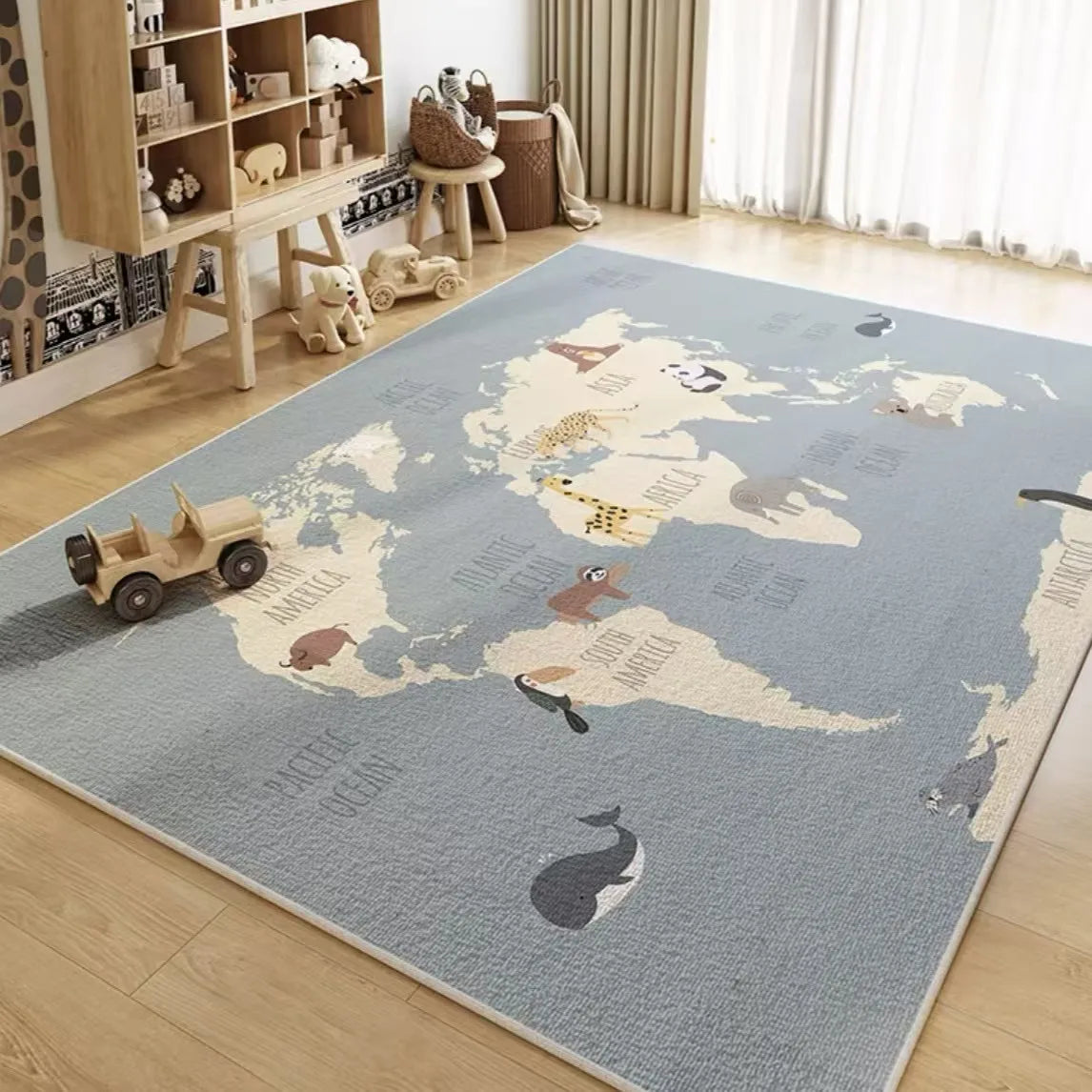 Tapis pour Enfant Cartoon Sous-Marin et Spatial – Référence : 647192