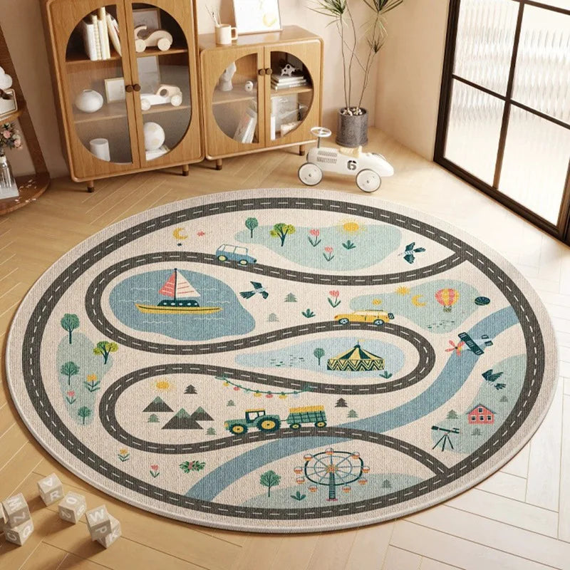 Tapis Rond Enfant Ludique et Sûr – Référence : 104693