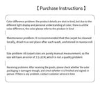 Tapis Bohème / Oriental Résistant à L'eau et Téléphone – Référence : 456721