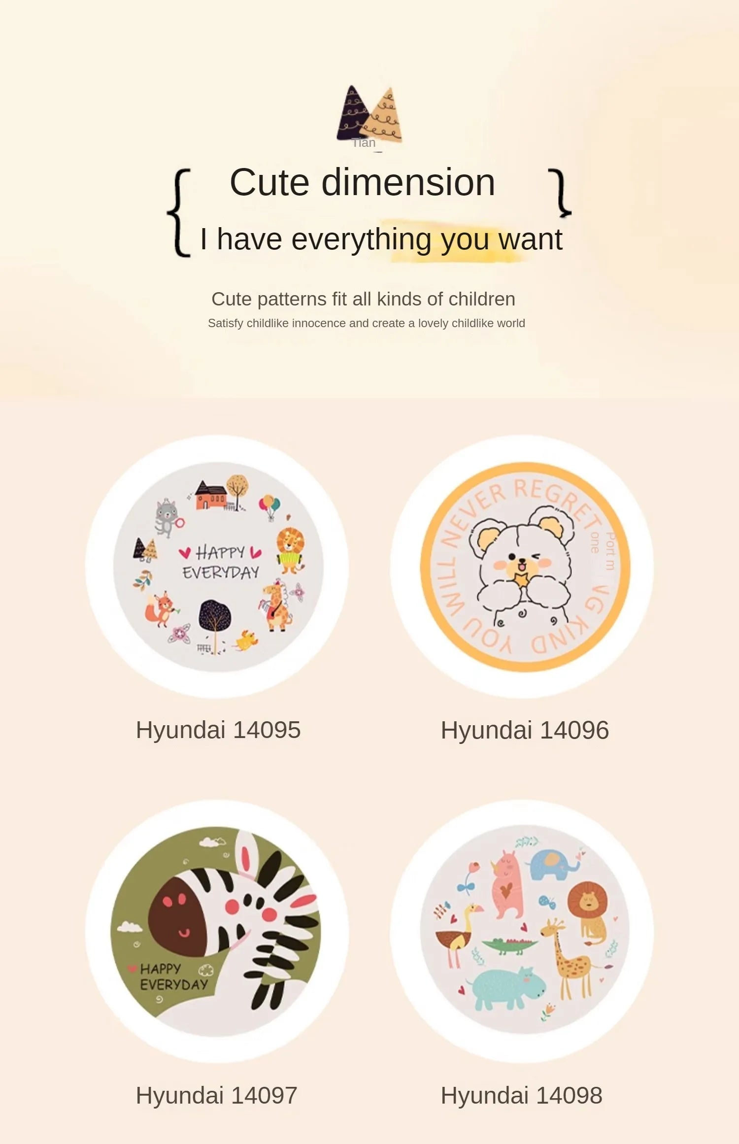 Tapis Rond Enfant – Référence : 104693 Peluche Doux Lavable