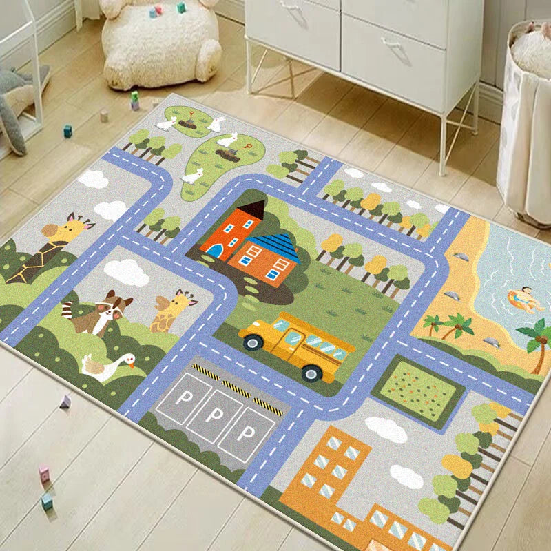 Tapis pour Enfant Géométrique Doux et Antidérapant – Référence : 457832