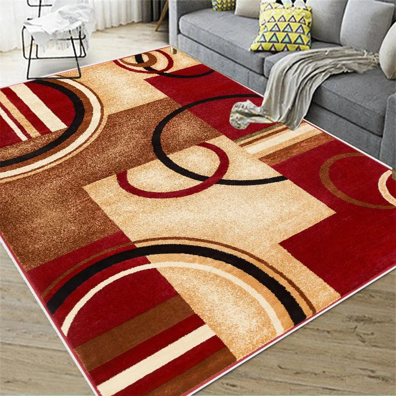 Tapis Géométrique Doux et Anti-Dérapant – Référence : 473829